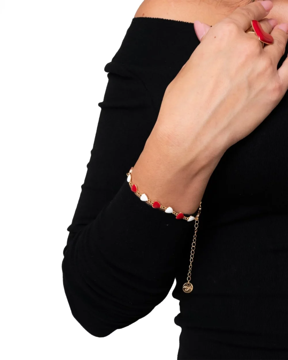Bracciale con cuoricini - immagine 2