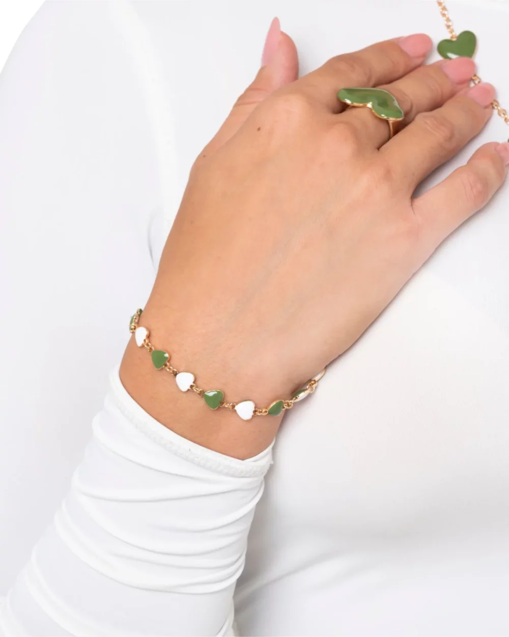 Bracciale con cuoricini - immagine 2