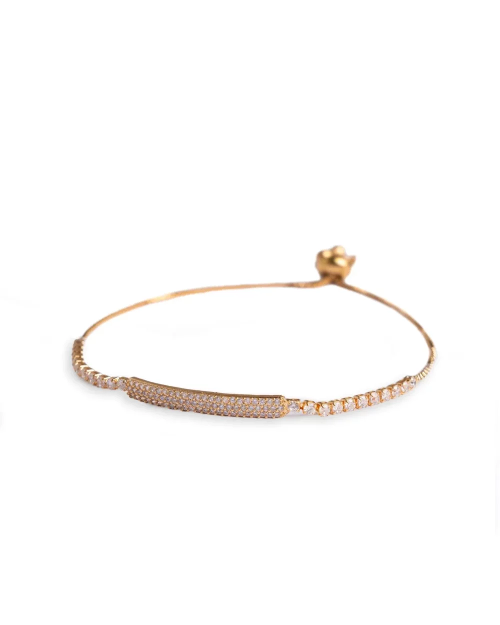 Bracciale sottile con strass