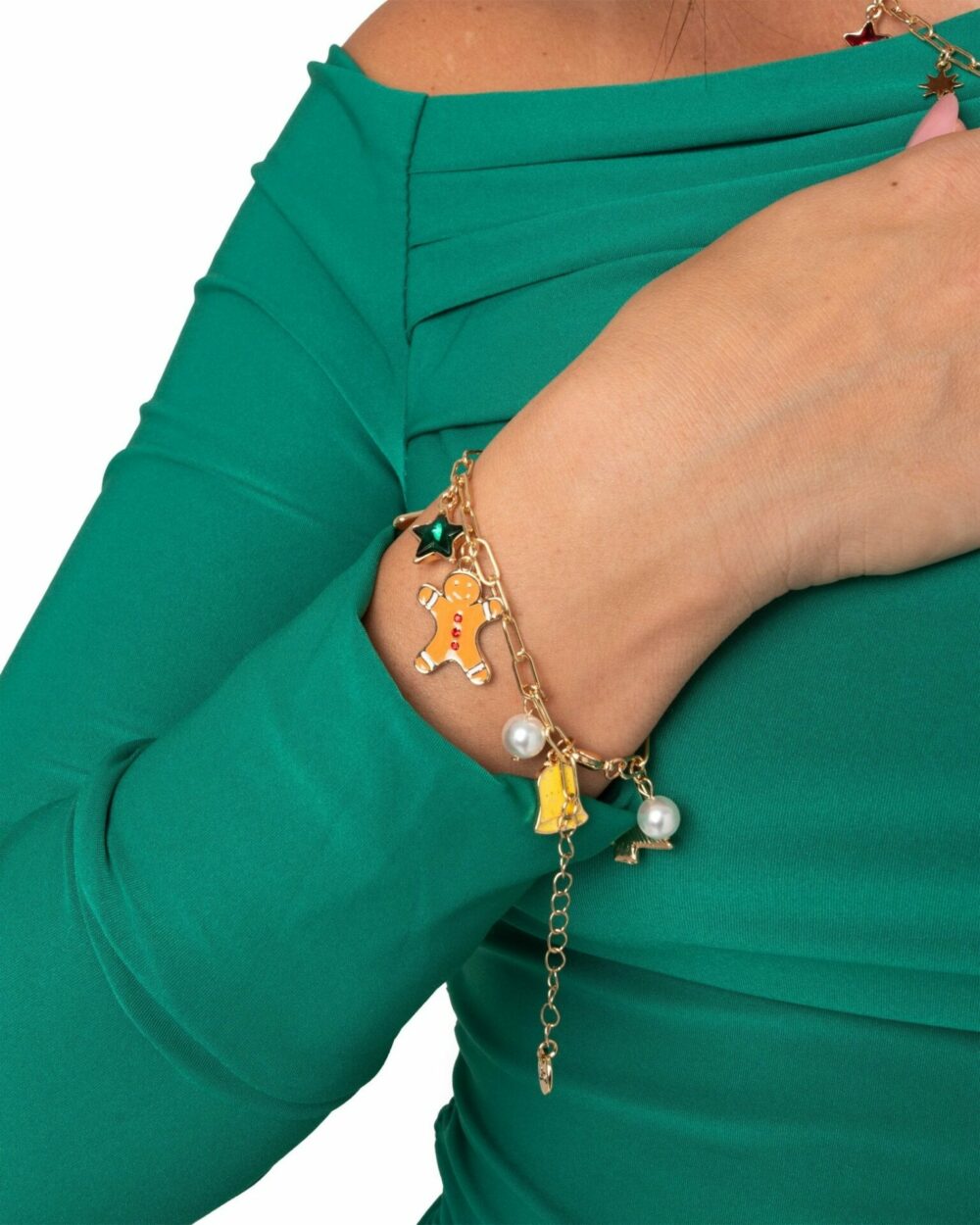 Bracciale con charms a tema natalizio - immagine 2