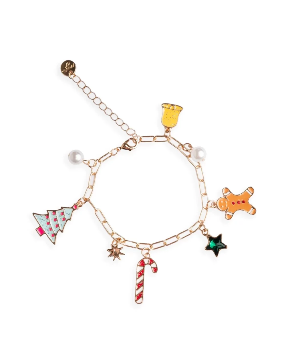 Bracciale con charms a tema natalizio