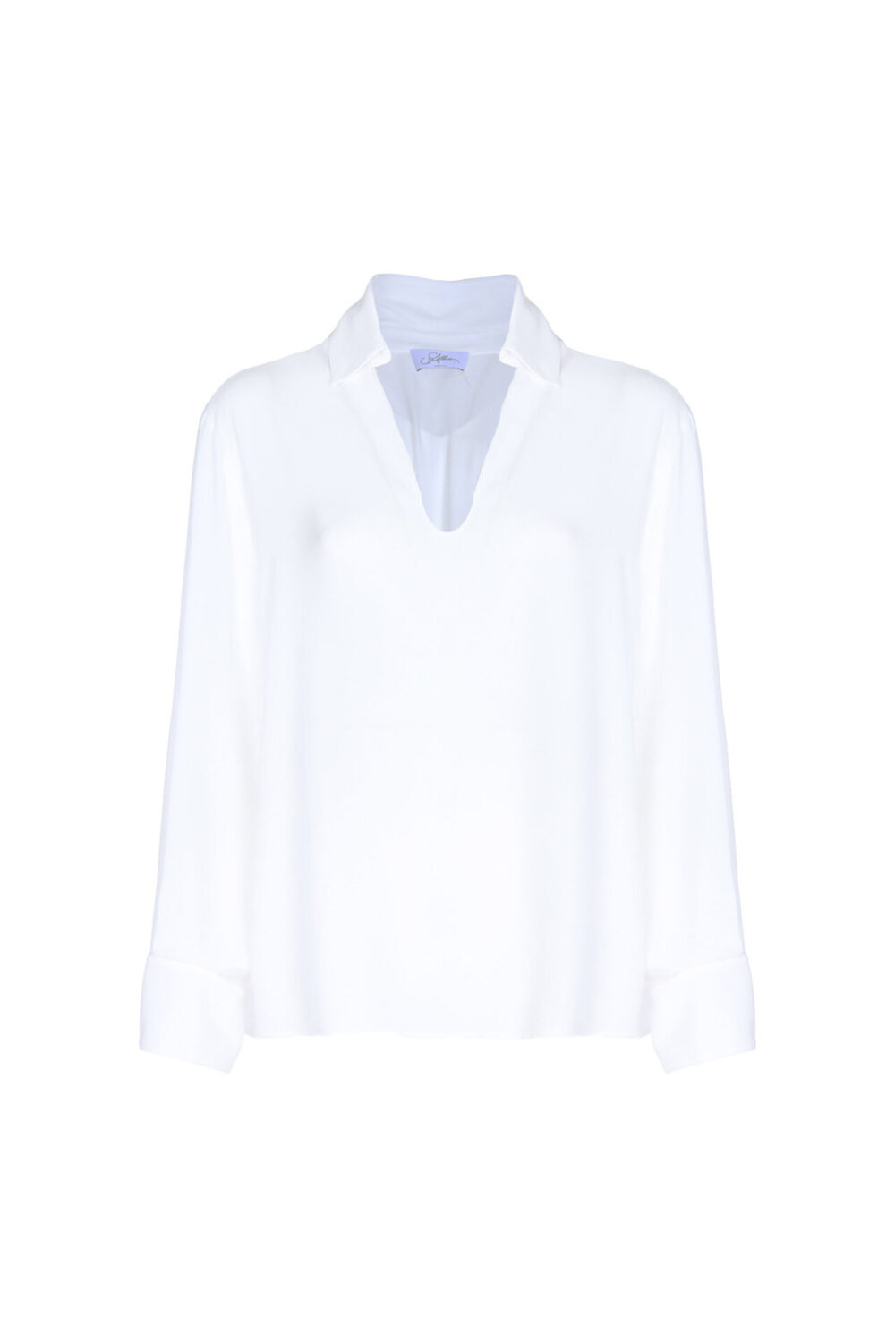 BLUSA COLLO POLO GEORGETTE