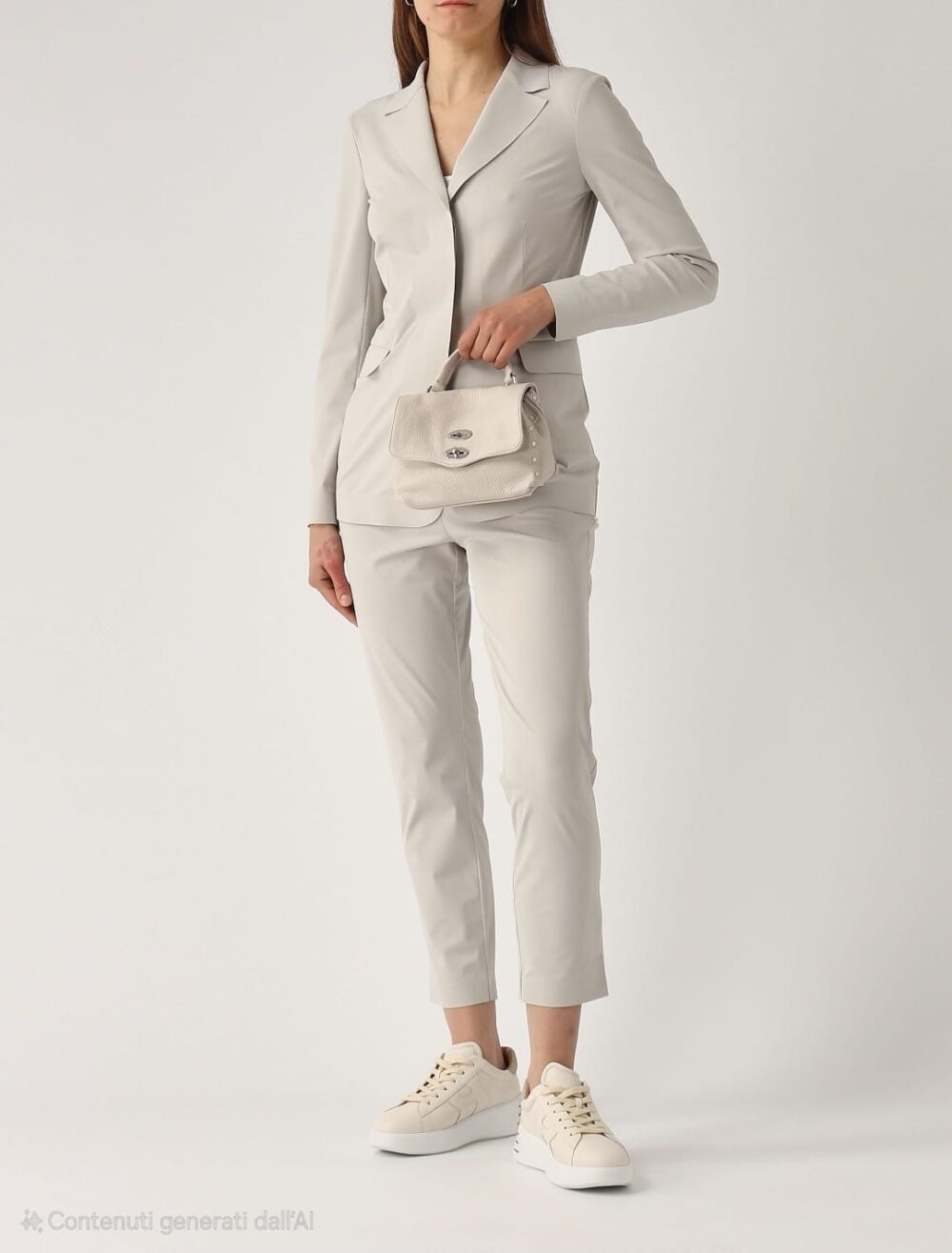 Blazer Monopetto in Jersey Tecnico Nebbia - immagine 3